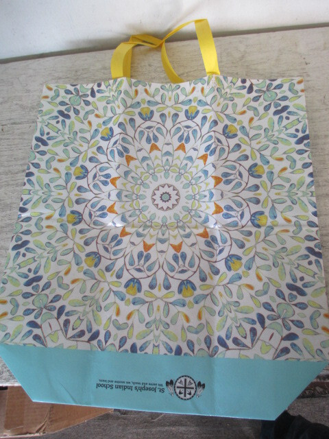 Brand NEW Reusable Tote Bag Multicolor Flowered From St Joseph’s Indian School