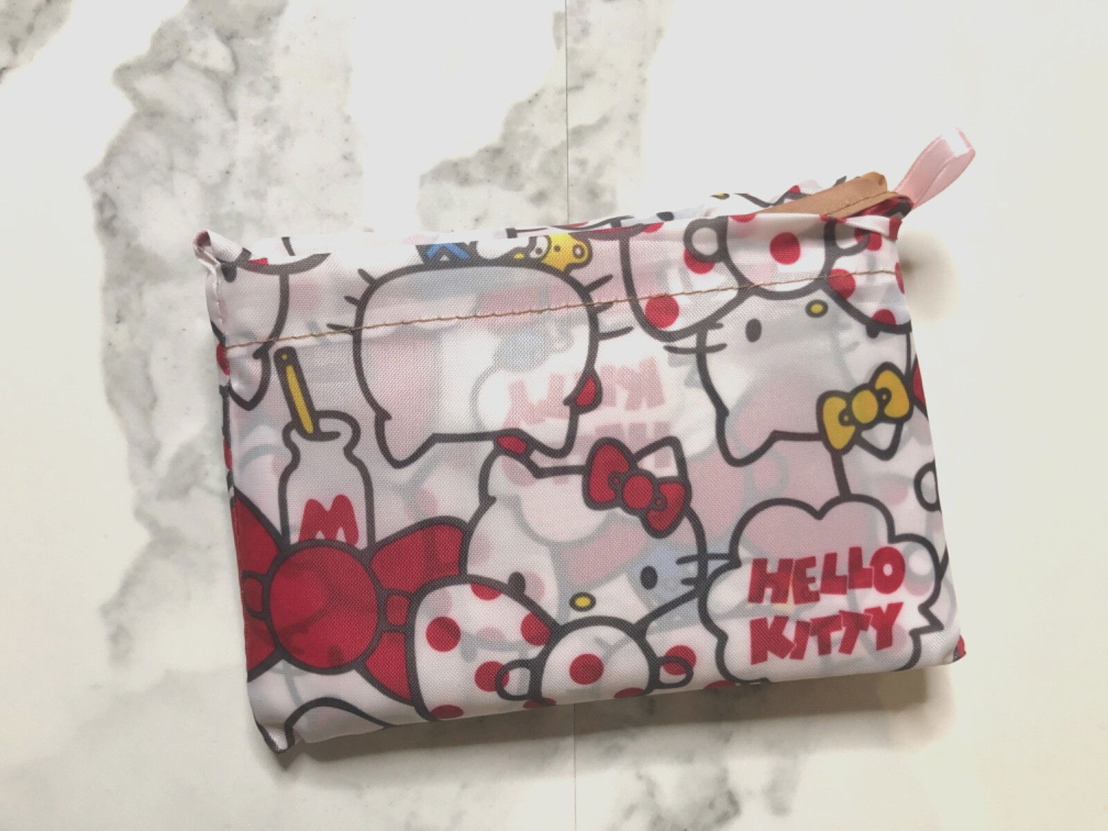 NEW Sanrio Hello Kitty Reusable Grocery Tote Laundry Bag Eco Compact Travel