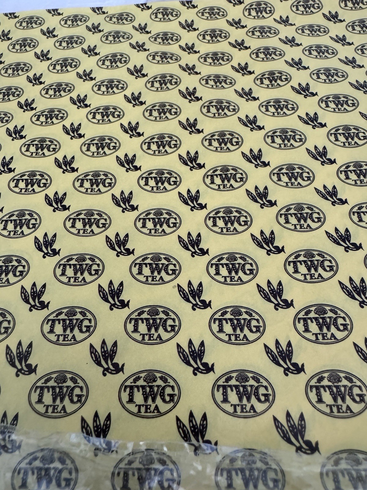 TWG Tea 2 Reusable Canvas Tote Bags & Teddy Bear Ornament & Logo Tissue Paper