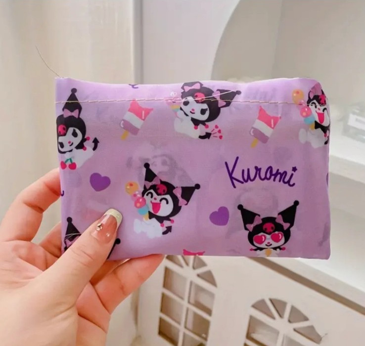 3 Reusable Grocery Bags Shopping Bags HK SANRIO Foldable My Melody Kuromi New