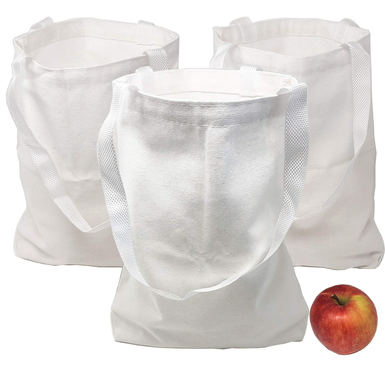Mini Tote Bags Bulk 12 Pack – DIY Mini Polyester Tote Bags 8″ x 8″ x 1 1/2″ f…
