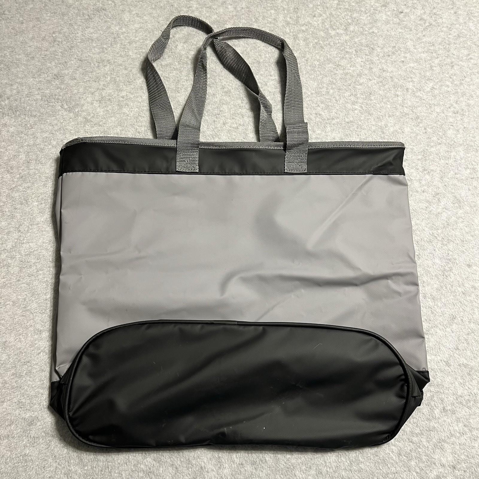 Gray Vintage Costco Wholesale Reusable Tote Bag 19 X 17 Water Resistant ￼