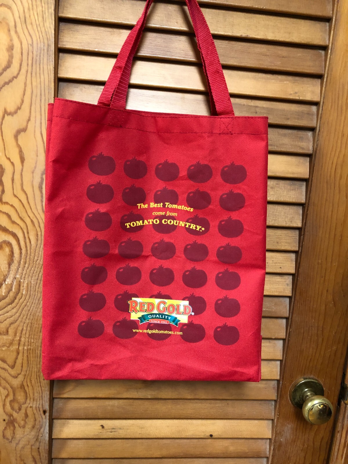 Red Gold Tomatoes Promo Shopping Tote Market Gift Reusable Bag