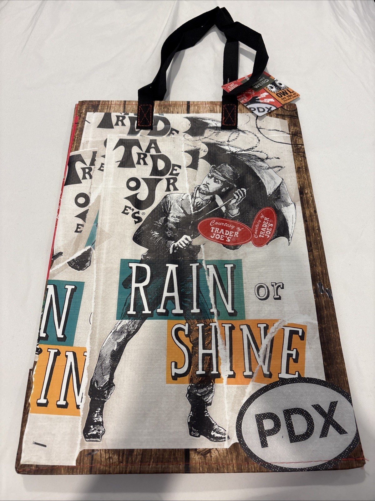 Trader Joe’s Reusable Tote Bag Portland Oregon PDX Keep Trader Joe’s Weird NWT