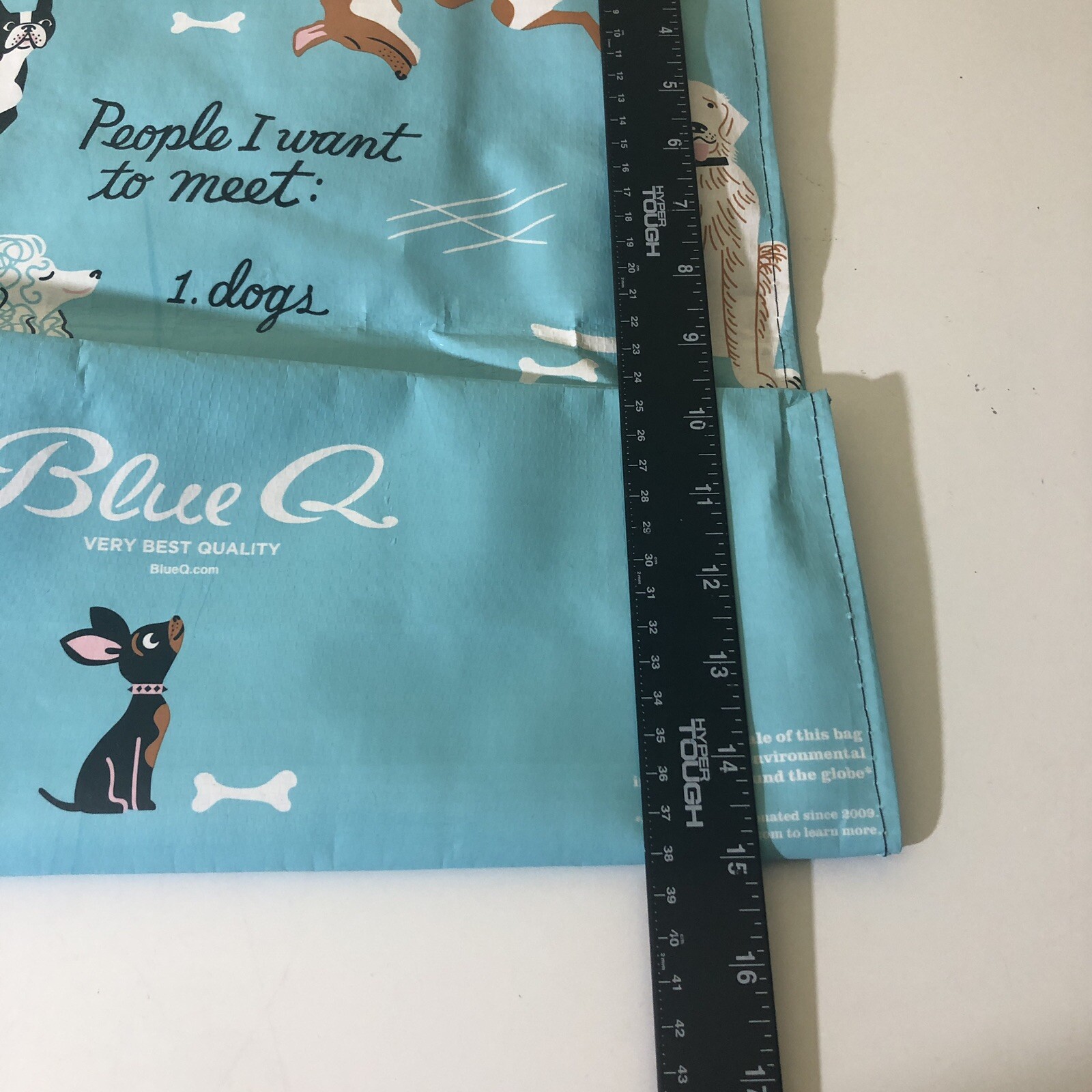 Blue Q SHOPPER Reusable Tote Bag Dog Lovers Beach Groceries Pet Car Gift Bag NEW