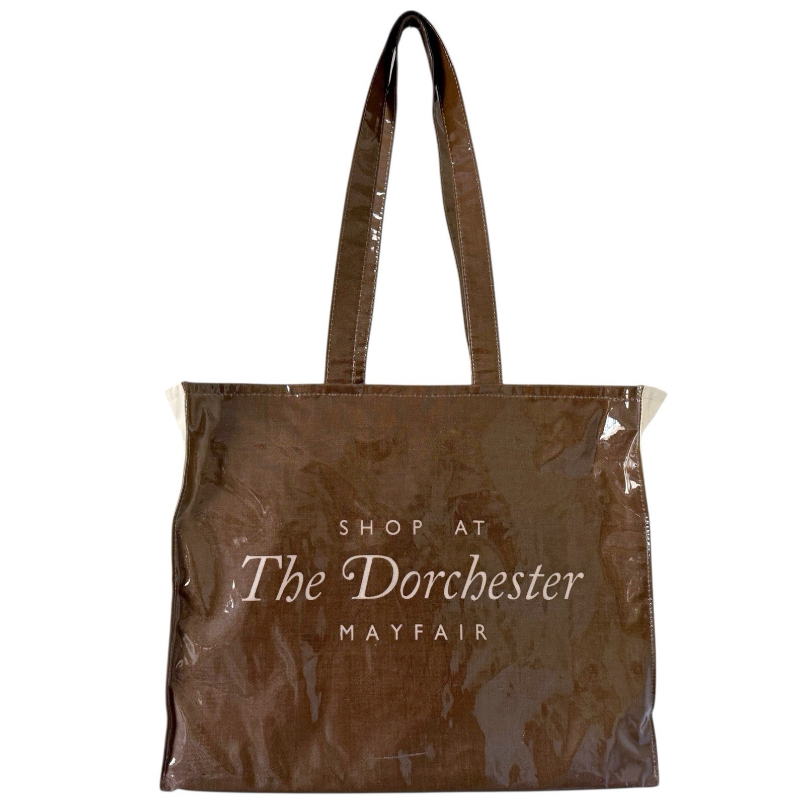 Vintage The Dorchester Hotel Mayfair London Shiny Tote Shopping Bag Reusable