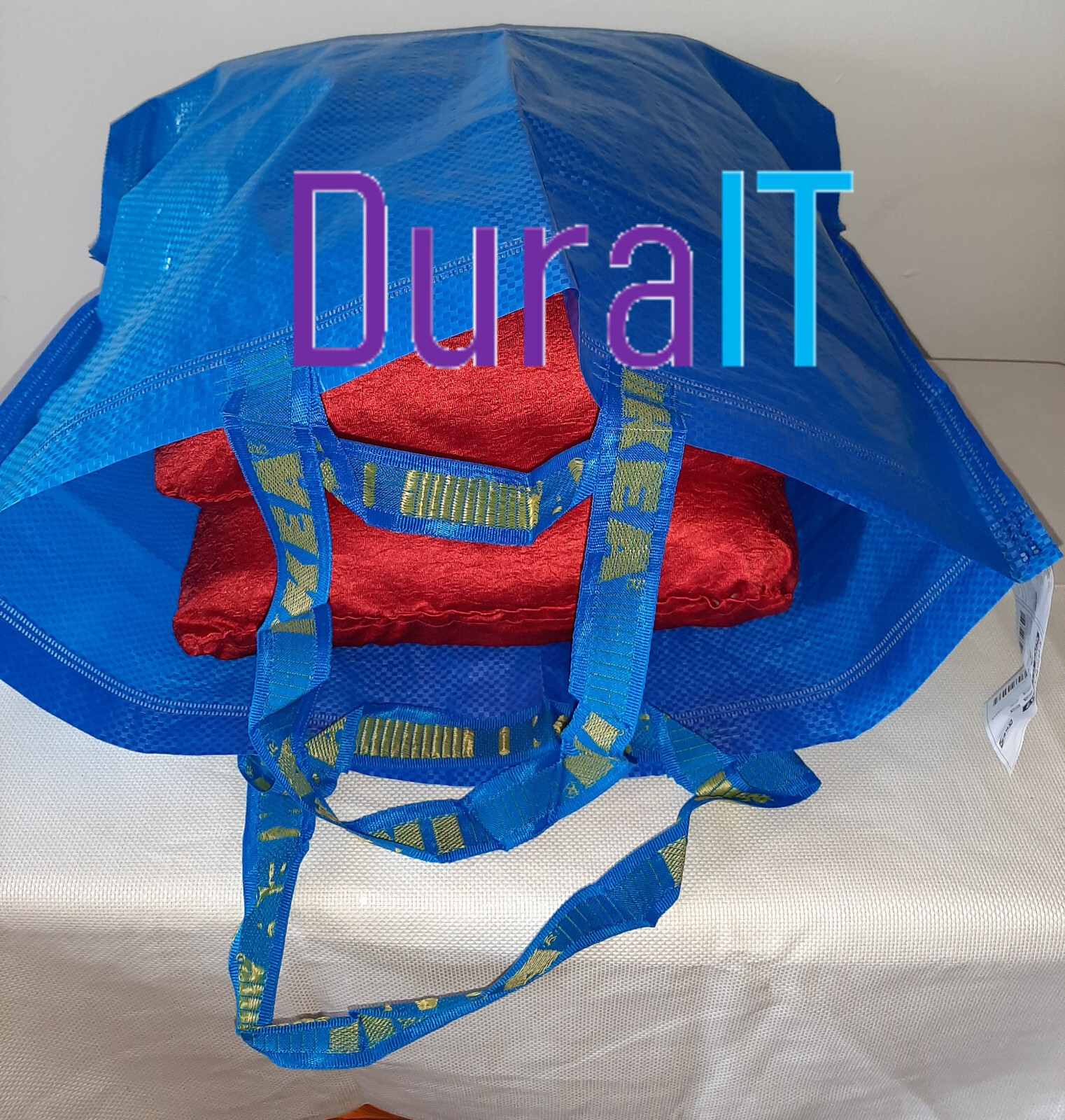 Medium two new strong ikea durable eco tote bags frakta grocery shopping laundry