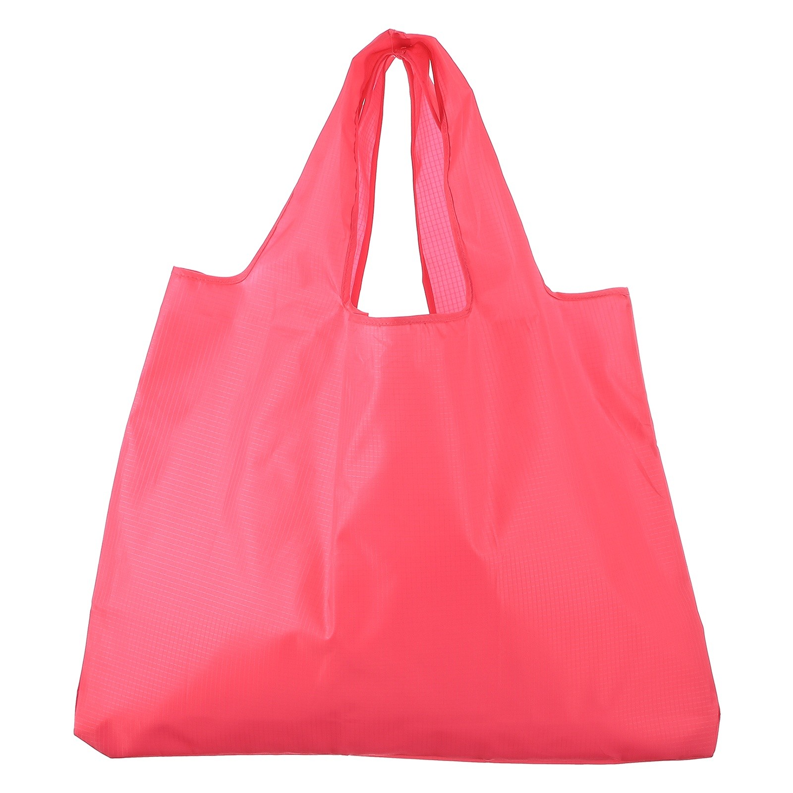 Washable Shopping Bags with Handles Bulk Foldable Grocery Bags Rose Red L
