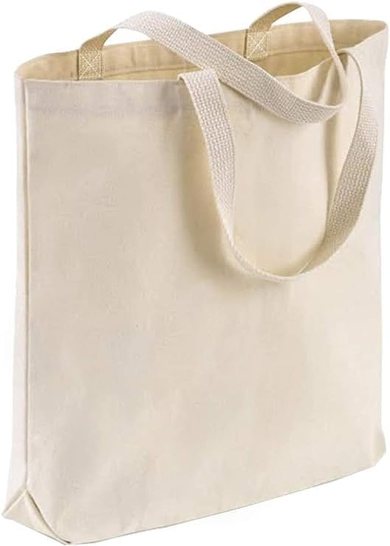 Wholesale Canvas Tote Bags, 15″W x 16″H x 3″G, Cotton Reusable Grocery Shopping