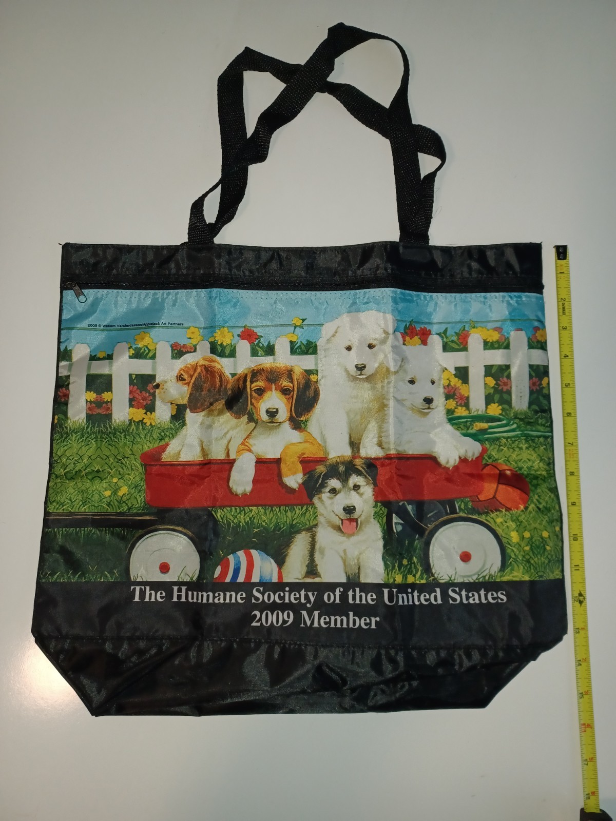vintage 2009 Humane Society of the United States promotional tote bag