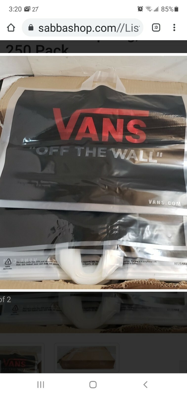 Vans Flexiloop Bags 19.5″ x 15″ – 250 Pack
