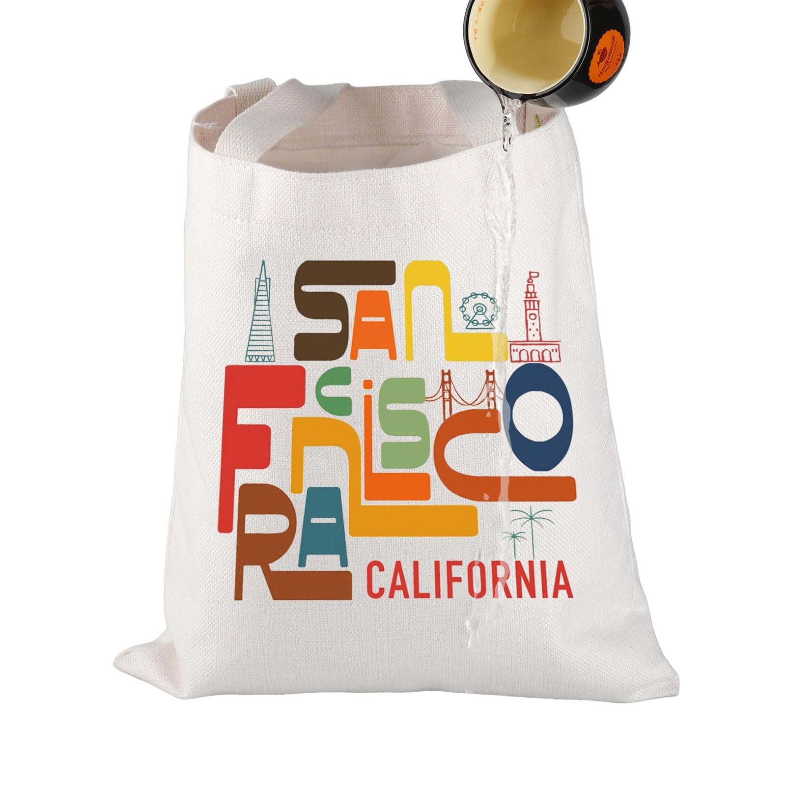 San Francisco Travel Tote Bag California San Francisco Souvenir Gift Californ…