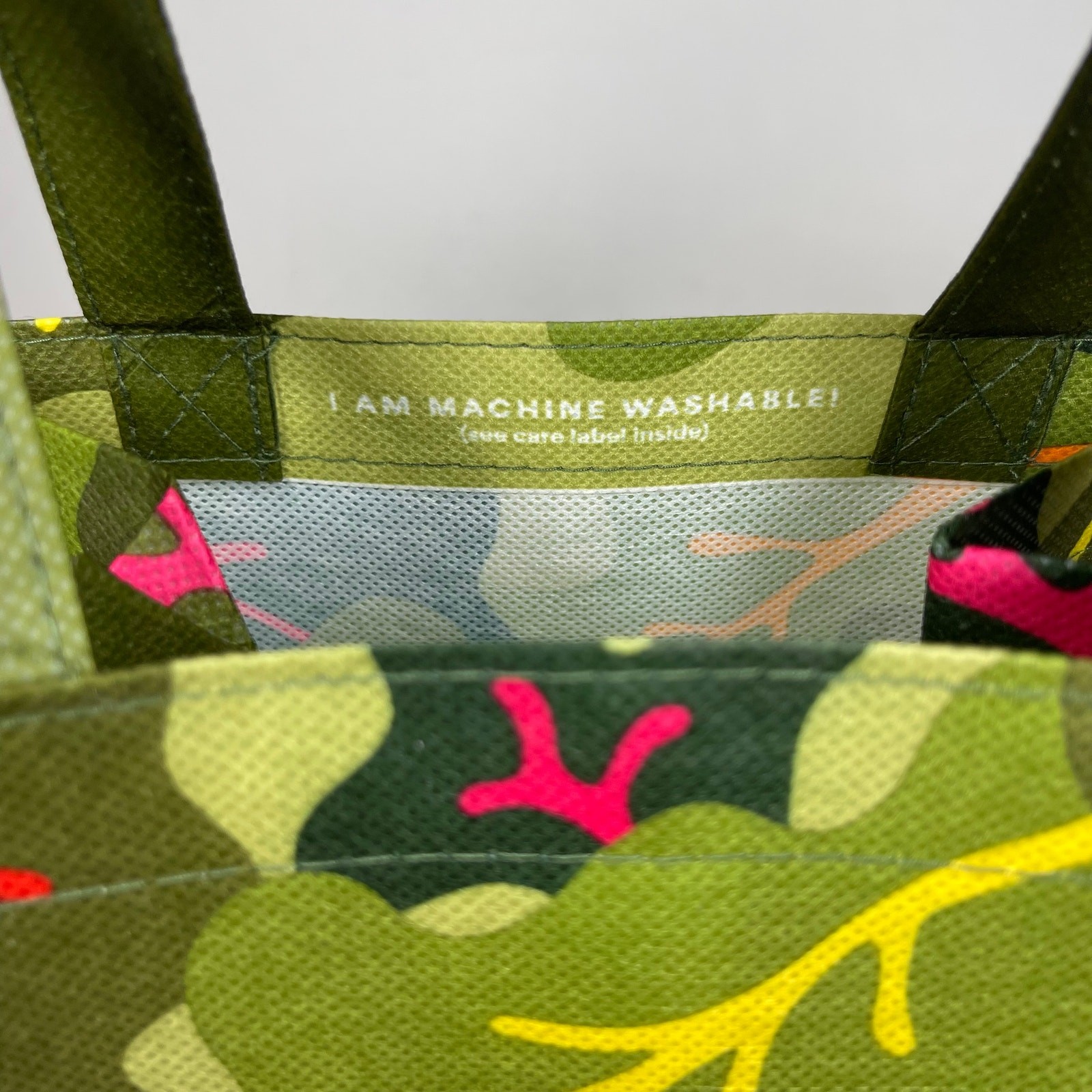 Whole Foods Market Mini Tote Reusable Shopping Bag — Green Garden Leaf Print NEW