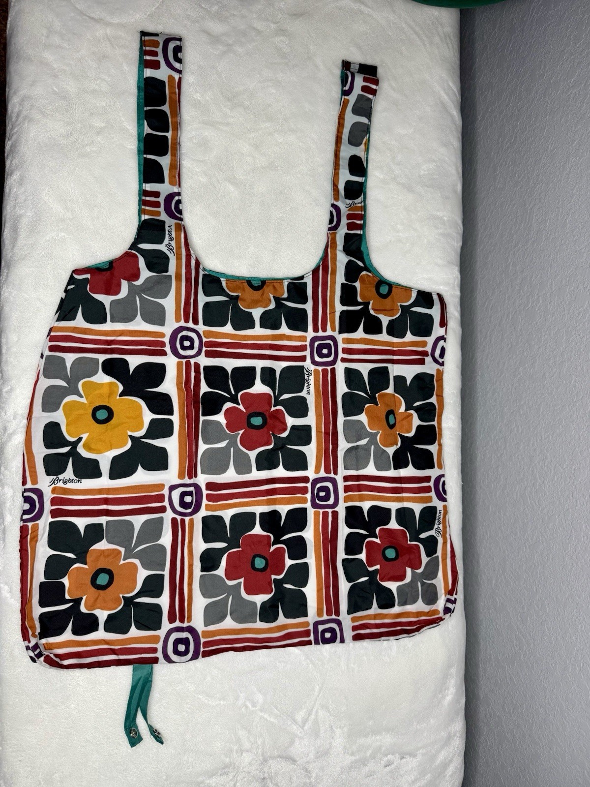Brighton Reusable Grocery Tote Beach Tote Canvas. Washable NWOT