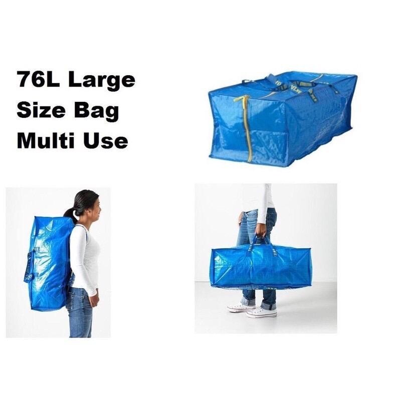 x5 IKEA ORIGINAL FRAKTA CARRIER LAUNDRY / SHOPPING BAG XL @76L @20gallon