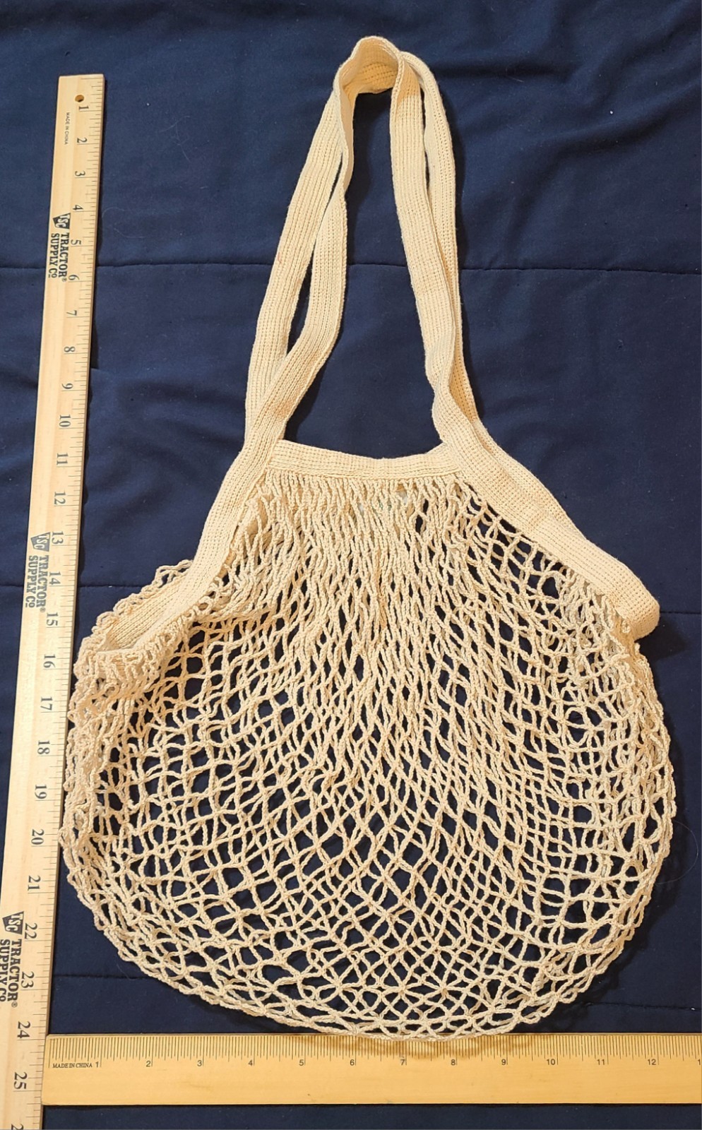 3pk Zero Waste Net Bags Jute Bag Farmers French Market Produce Reusable Pouches