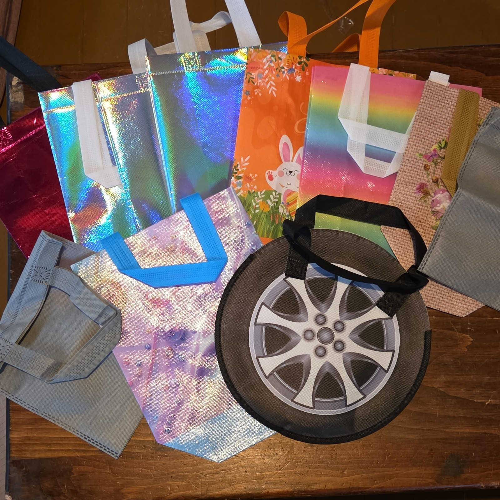 17 Multicolor Reusable Gift Bags