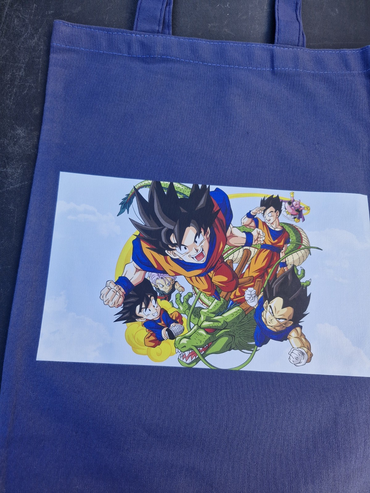 Canvas-type cloth Tote bag reusable Shopping Bag Dragon Ball DBZ