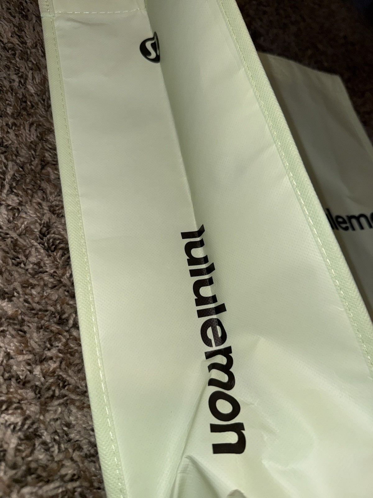 Lululemon Reusable Shopping Bag Bundle – Mint Green Large + Blue Mini Tote Rare