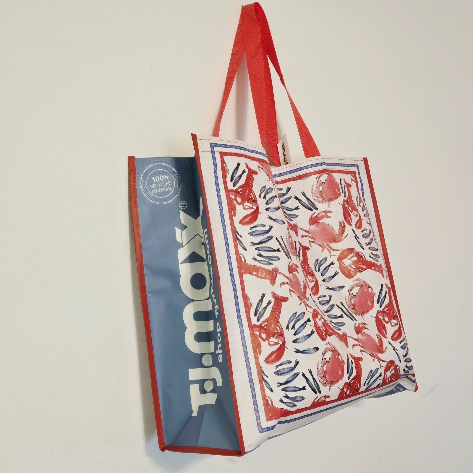 Crabs Crawfish Lobster Seafood Boil Fish Gift Bag Tote Shopping TJMaxx New!