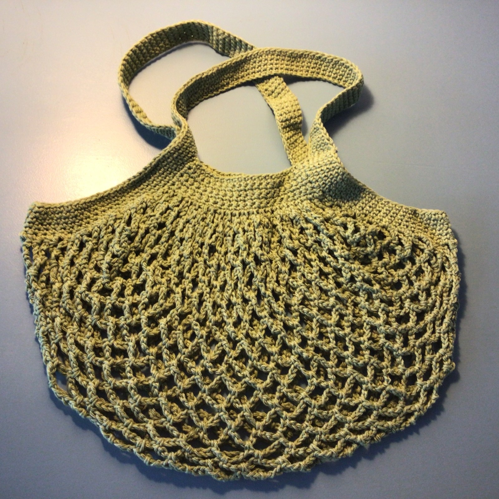 Handmade Crochet French Market Mesh Grocery Bag 100% Cotton Eco gift