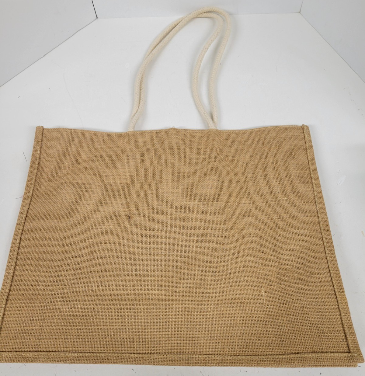 Chiapasionate Jute Burlap Tote Bag 17.5” x 13.5” x 5.5” Grocery Shopping Sack