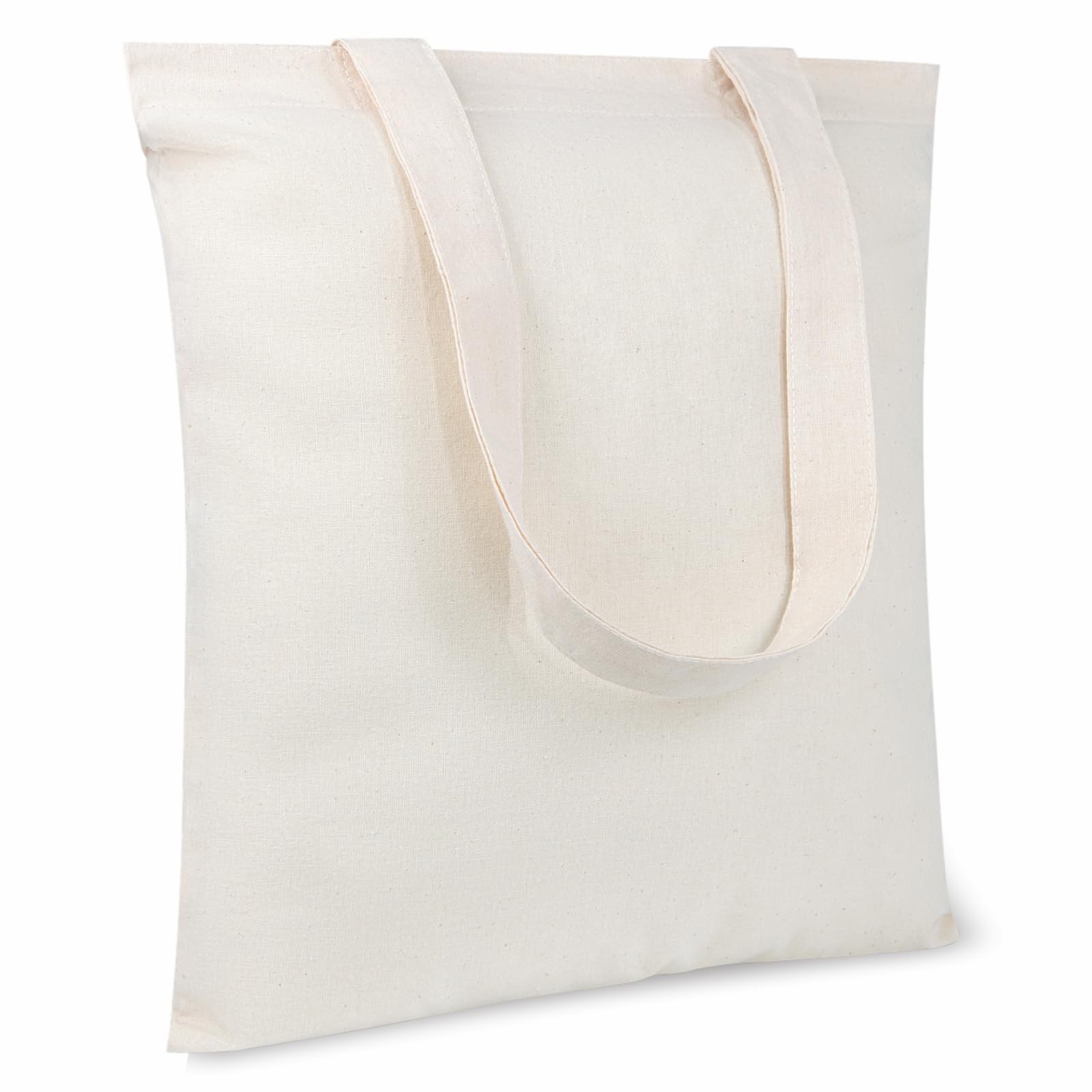 10-Pack Economical 11.8″x13″ Cotton Tote Bags, Lightweight Small Reusable Gro…