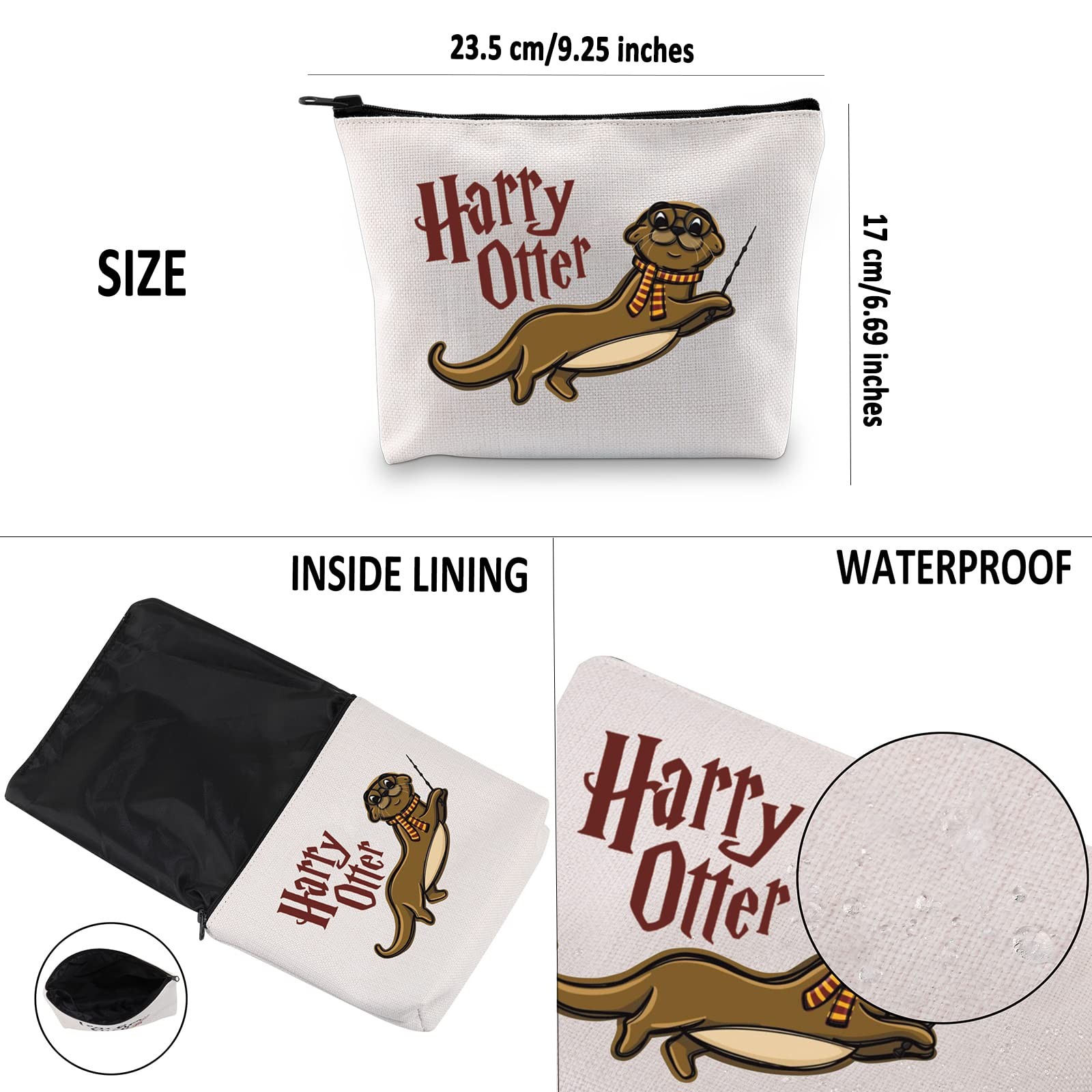 G2TUP Harry Otter Makeup Bag – Sea Animal Lovers White