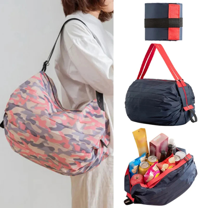 Foldable Shopping Bag Space Save Reusable Supermarket Grocery Shopping Bag