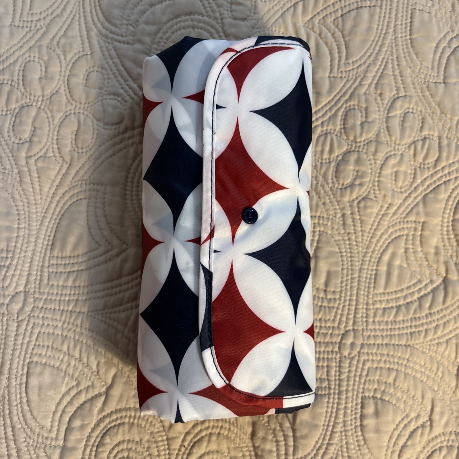 California Innovations Insulated Market Tote Red White Blue 18.5×6.2×17.9″ NIB