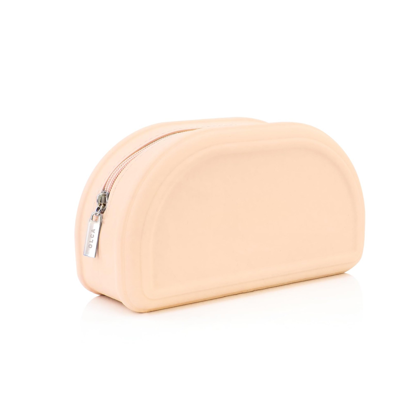 OLCA Silicone makeup bag, brush holder, teacher gift, medium, pastel orange
