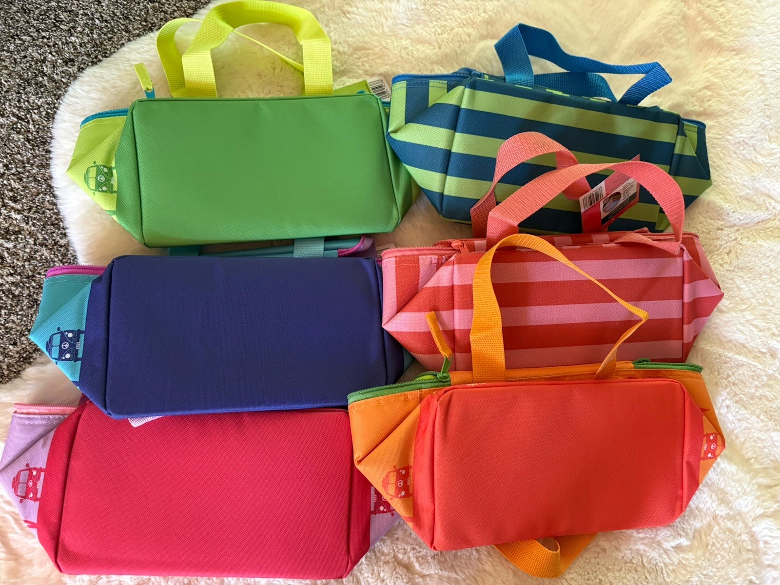 Trader Joe’s Mini Insulated Tote Bag 1.5 Gal Cooler Summer Fun 2026 Set Of 6
