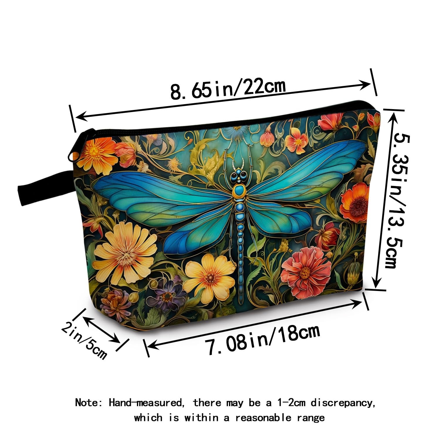 MoCaliduccious Dragonfly Print Women Makeup Bag Outdoor Portable 03