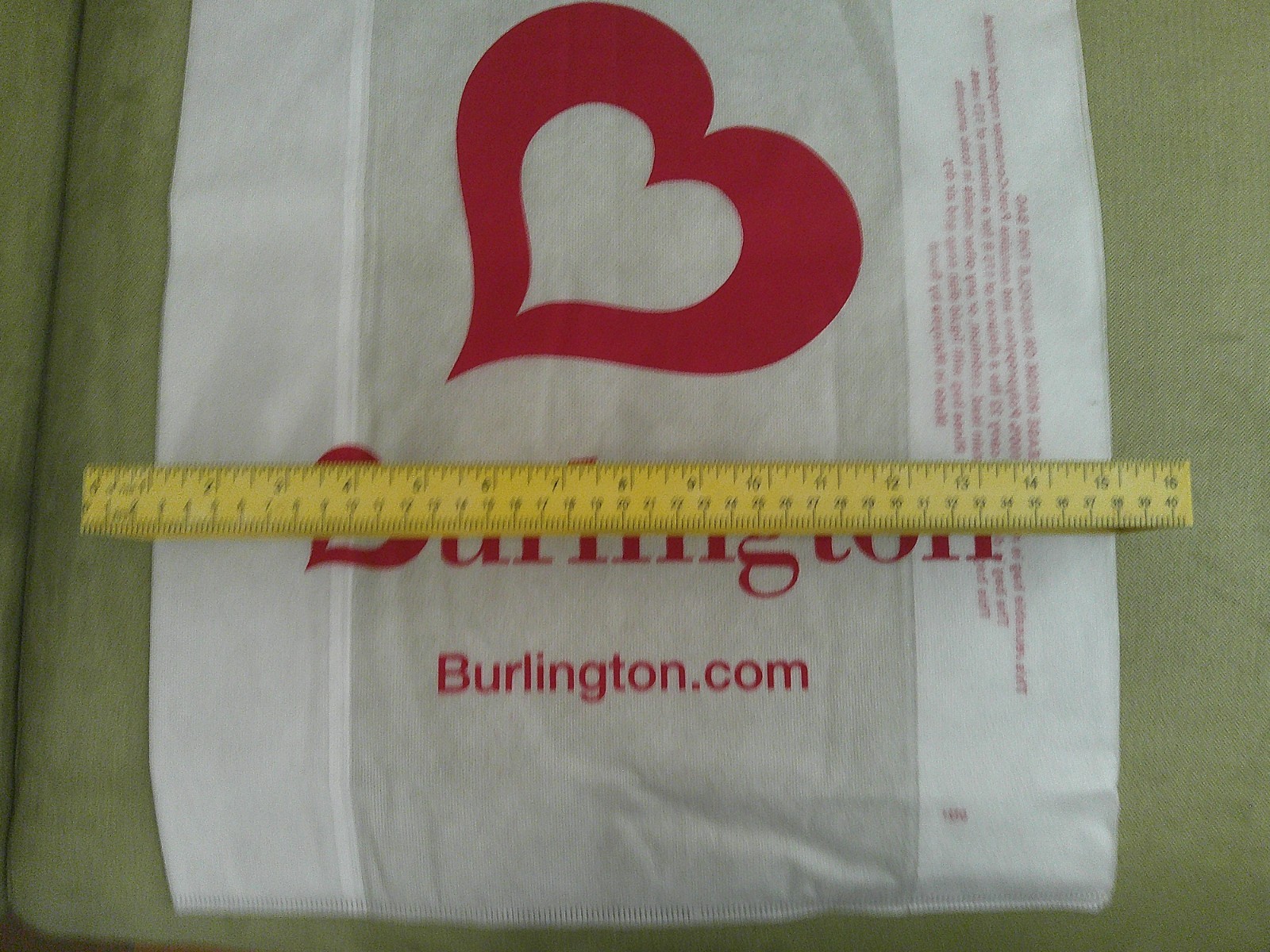 27 Count Lot of White with Red Reusable Burlington Shopping Bags