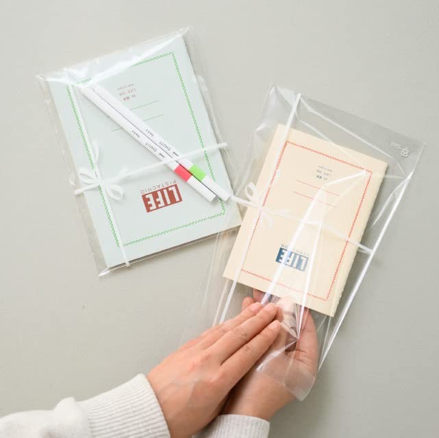 HEADS CLA-TO2 OPP Bags Made in Japan 15 x 23 + 3 cm Tape Small Clear 50 Bags