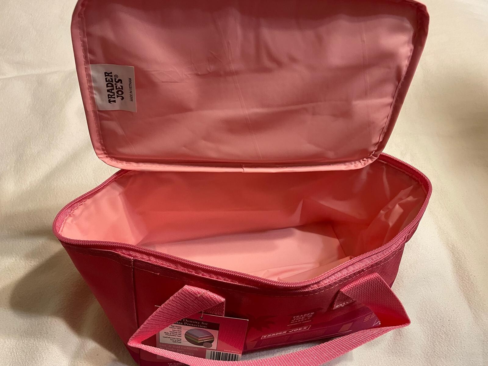 Bundle Set of 2: Trader Joe’s Mini Insulated Cooler Bag: Peach & Pink! NWT!