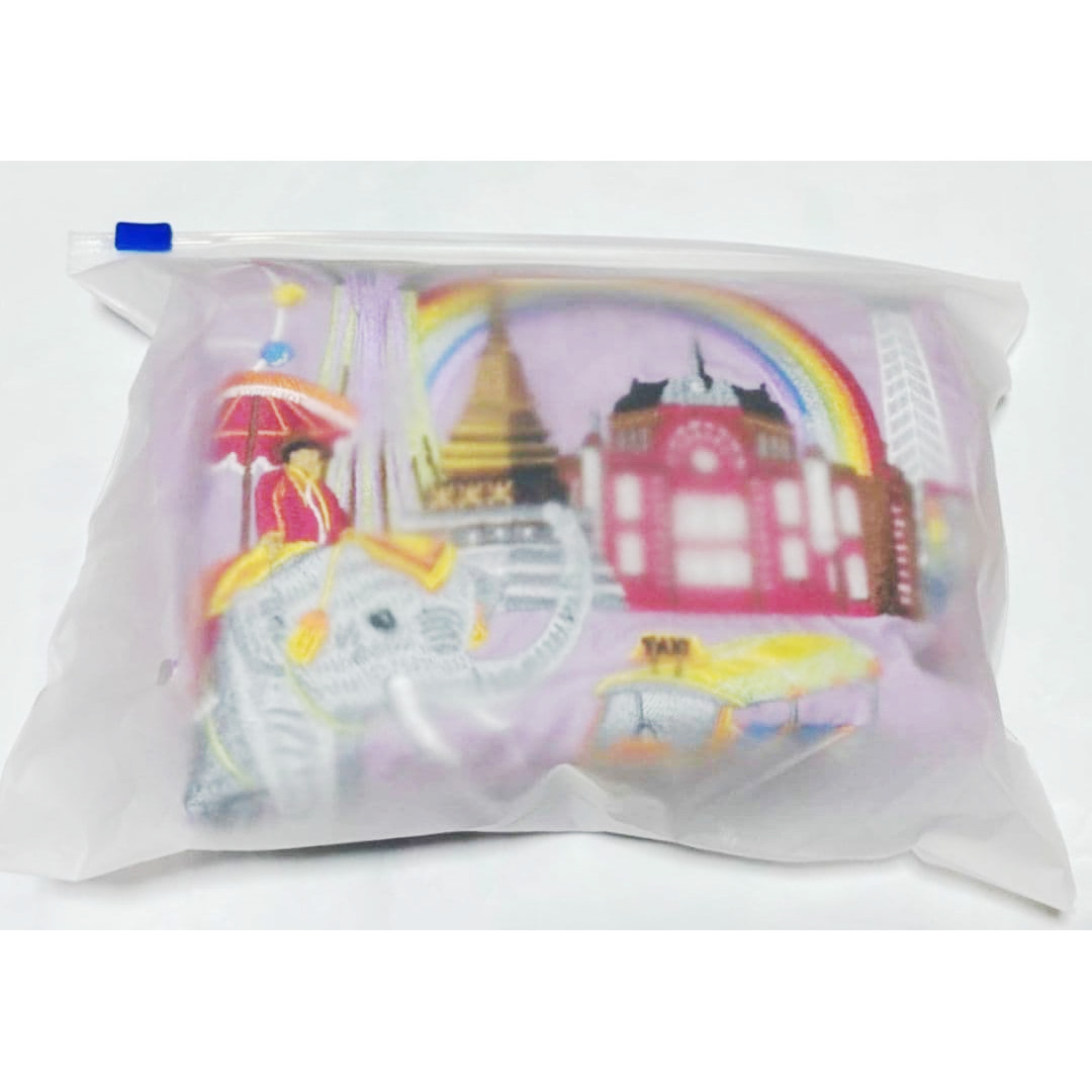 [US Tax Paid] Ball&Chain JAL Int’l Limited Embroidered Shopping Bag Lilac NEW
