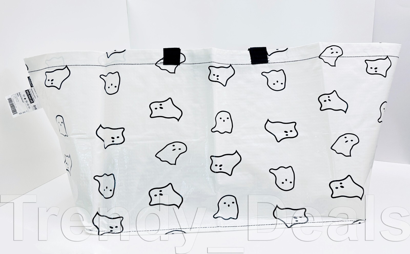 SET of 2 – Ikea KUSTFYR HÖSTAGILLE Large & Small Shopping Tote Bag Bats, Ghosts