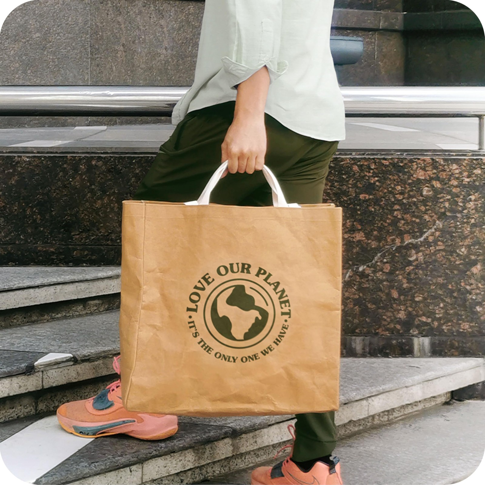 Reusable Grocery Shopping Bag – Extra Large Sustainable Washable Premium Tote…