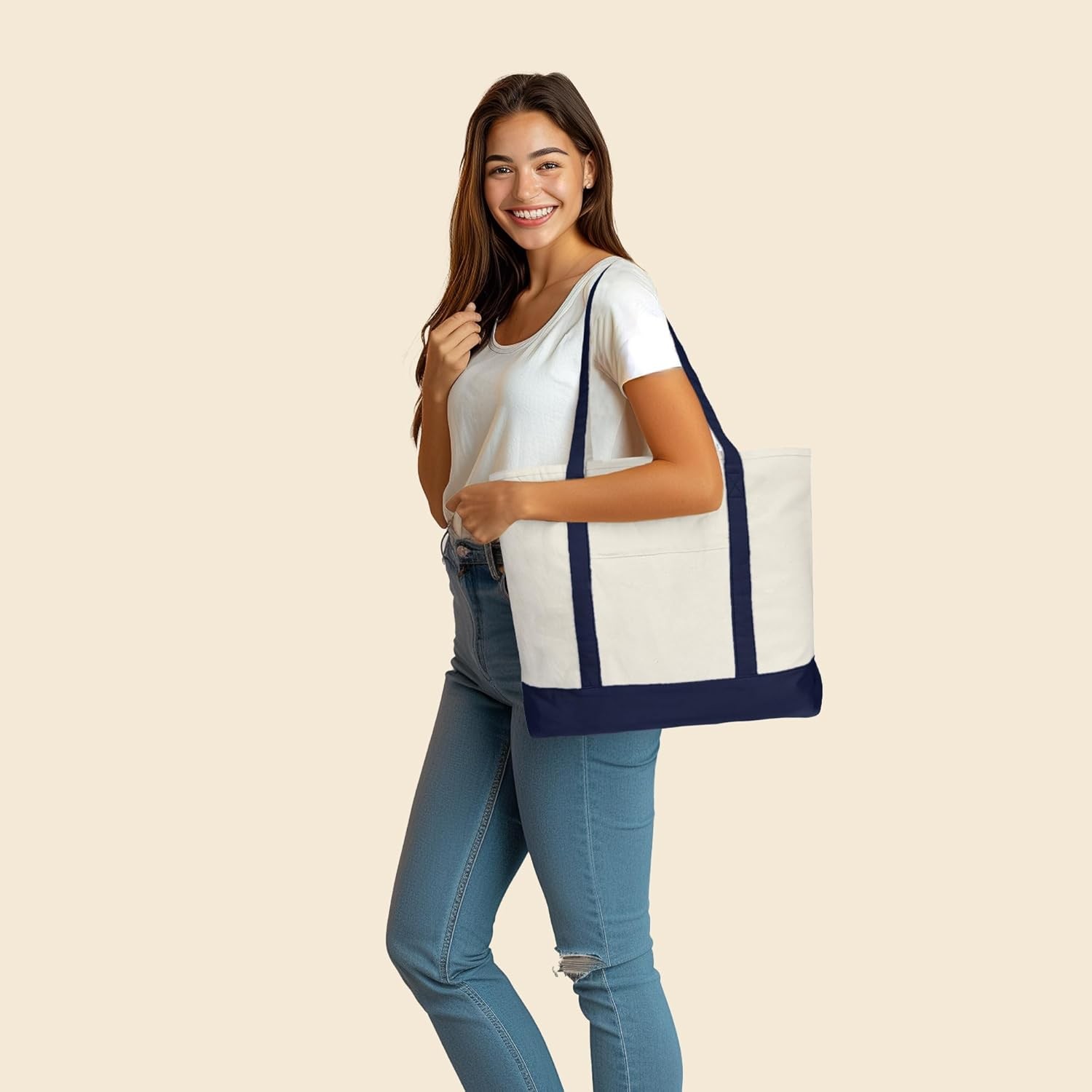 Heavy Duty Cotton Canvas Tote Bag