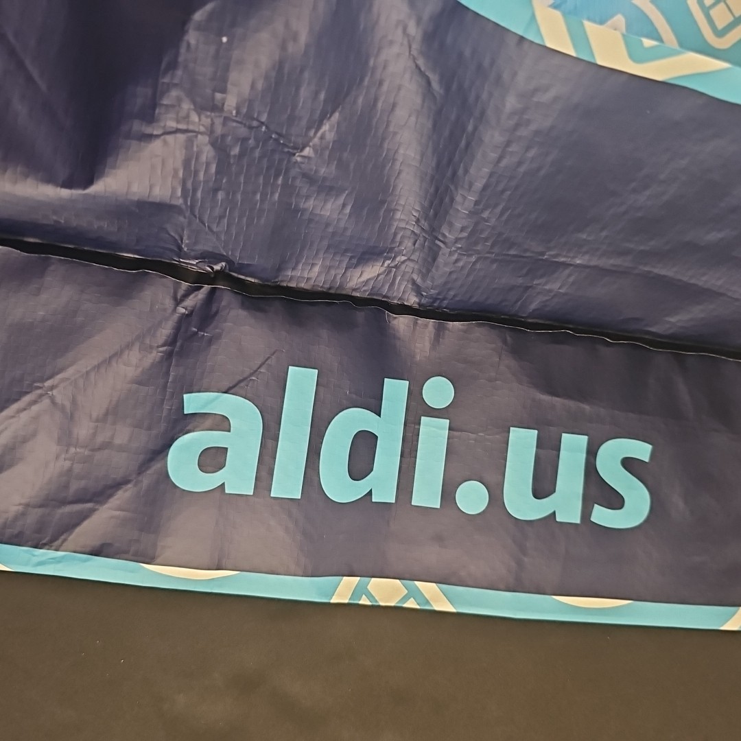 ALDI Reusable Tote Shopping Bag 25 cents Shopping Carts New with Tag 7x12x14″