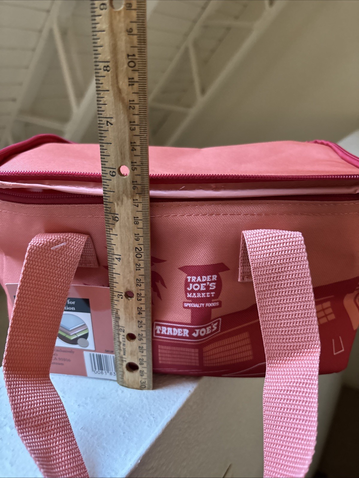 Trader Joe’s Mini Insulated Bag Peach Pink 2025 Release Limited Edition