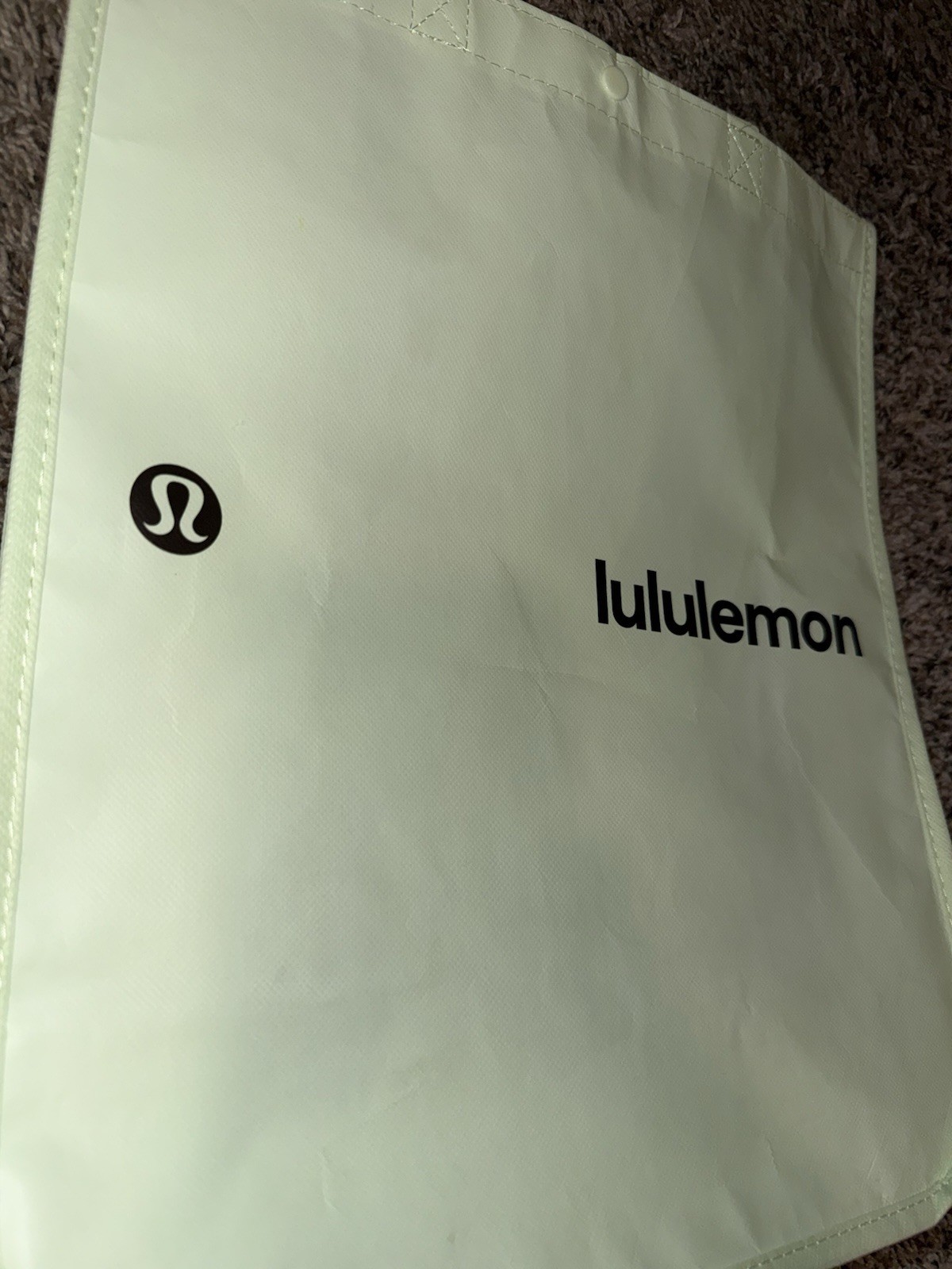 Lululemon Reusable Shopping Bag Bundle – Mint Green Large + Blue Mini Tote Rare