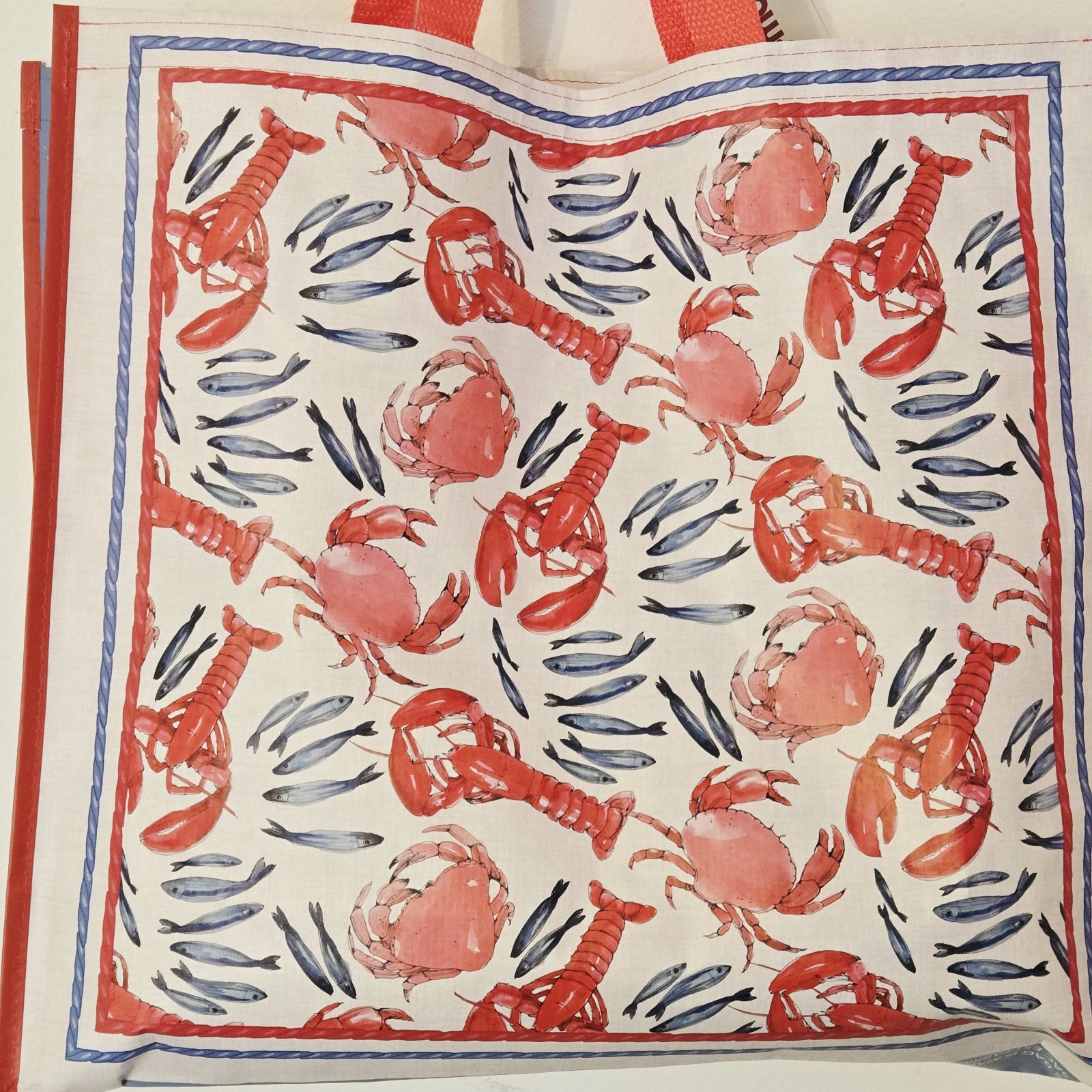 Crabs Crawfish Lobster Seafood Boil Fish Gift Bag Tote Shopping TJMaxx New!