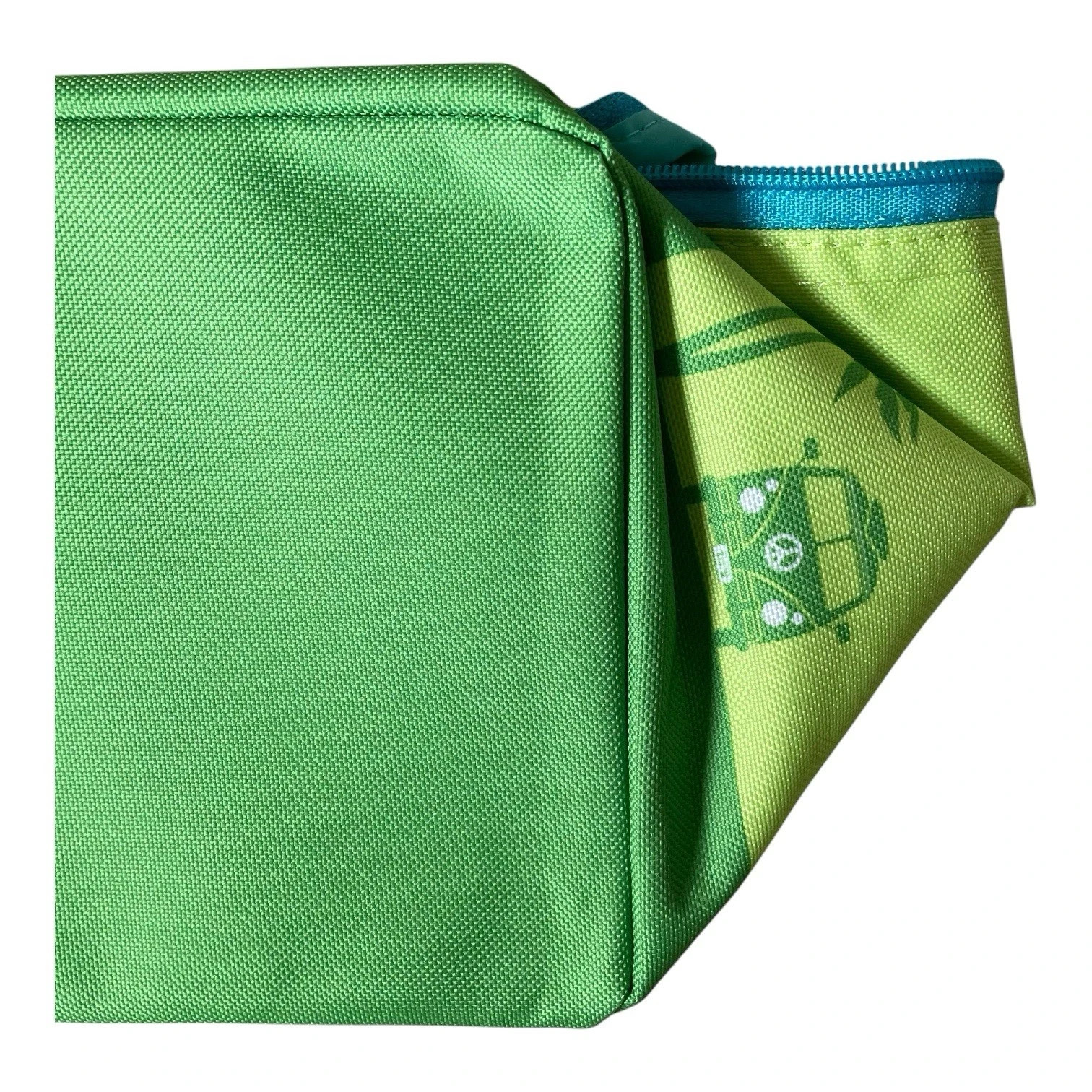 Trader Joes Mini Insulated Tote Bag Lunch Cooler Summer Green Blue Limited NWT