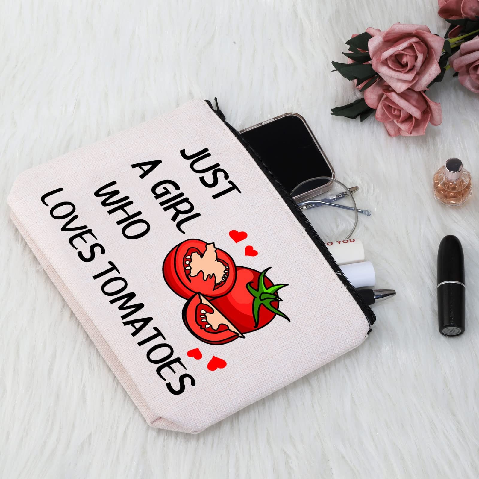 G2TUP Tomato Lover Gift Who Loves Tomatoes White Bag