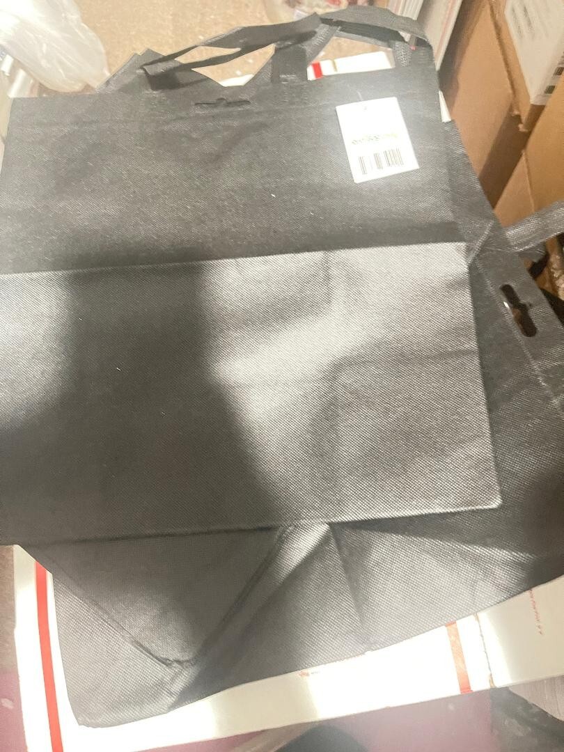 Reusable Shopping Tote Bags Environmental Recycle Washable 15″Lx14″WX8″Qty 3(D12