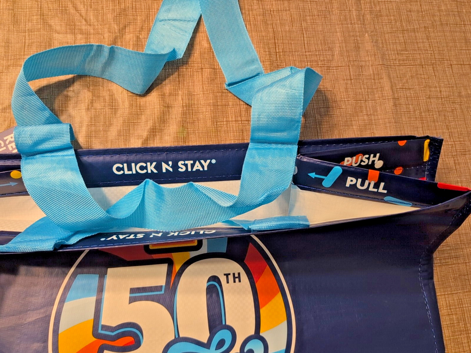 New ALDI Limited Edition 50TH Birthday Click N’ Stay Tote Bag Reusable 2026