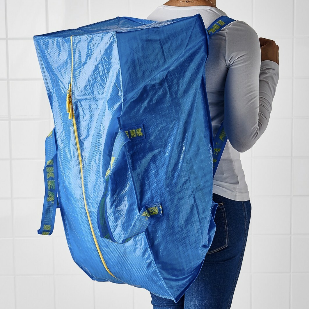 x5 IKEA ORIGINAL FRAKTA CARRIER LAUNDRY / SHOPPING BAG XL @76L @20gallon