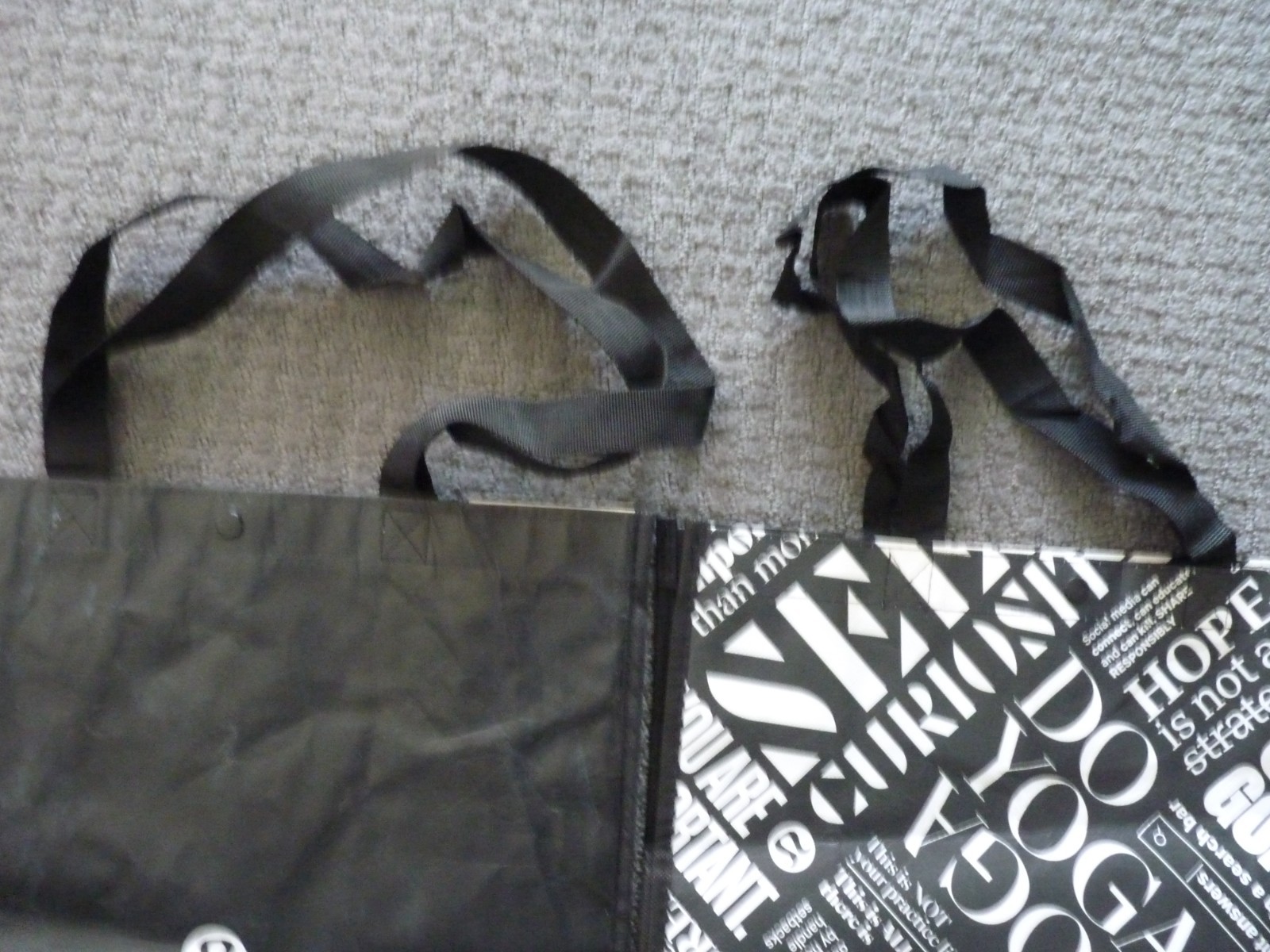 Lululemon Reusable Shopping Tote Bags (4) Large Totes Different Designs (#4)